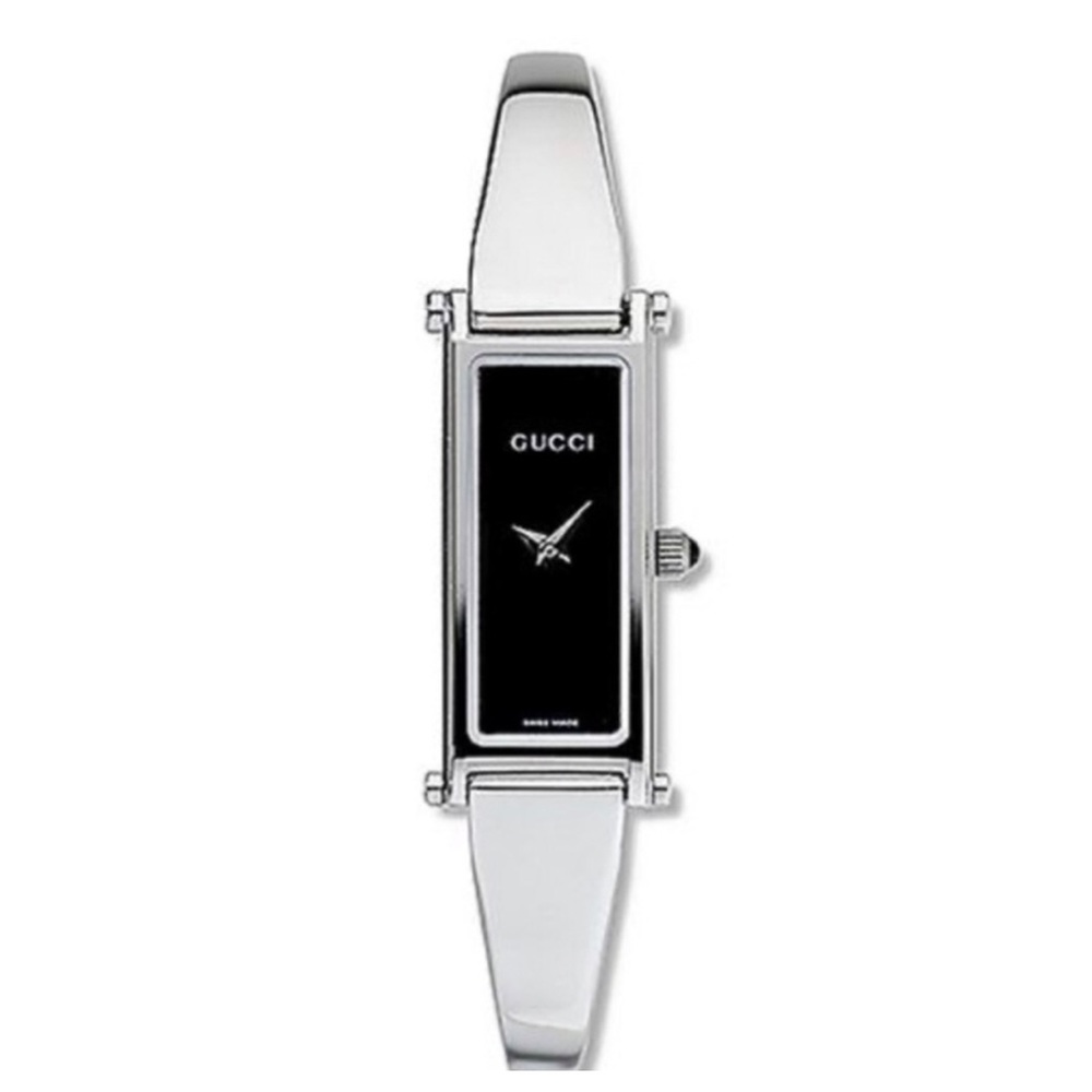 Gucci 1500L Horsebit Quartz Watch Stainless Steel with Black Face